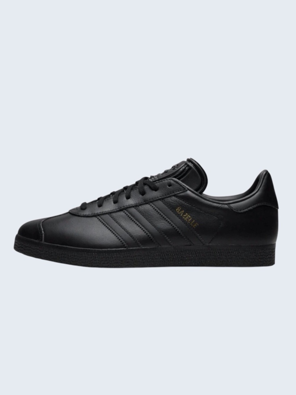 Adidas Men’s Gazelle Leather Sneakers Black/Gold Accent Size-10 NWT - Picture 5 of 11